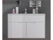 Waschtisch-Set >Suzette< in Weiß aus Keramik - 81x55x47cm (BxHxT)