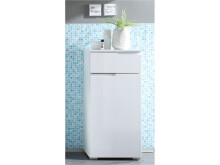Badezimmer-Set >Suzette< (5-teilig) in Weiß aus MDF - 160x191x46cm (BxHxT)