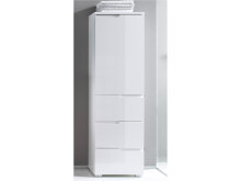 Badezimmer-Set >Suzette< (3-teilig) in Weiß aus Keramik - 120x199x46cm (BxHxT)