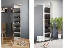 Schuhschrank >Zeraphina< - 50,5x181x22cm (BxHxT)