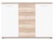 Sideboard >Jacklin< in Wildeiche Weiß - 120x85x35cm (BxHxT)