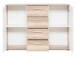 Sideboard >Jacklin< in Wildeiche Weiß - 120x85x35cm (BxHxT)