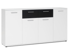 Sideboard >Jacklin< in Weiß - 160x85x35cm...