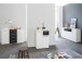 Sideboard >Jacklin< in Weiß - 160x85x35cm (BxHxT)