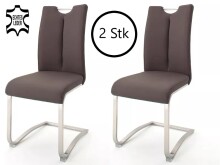 Esszimmerstuhl >Kerrin< (2-er Set) in Braun aus...