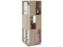 Drehregal >Jork< in Sonoma-Eiche - 34x108x34cm (BxHxT)