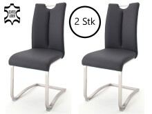Esszimmerstuhl >Kerrin< (2-er Set) in Schwarz aus...