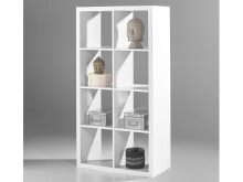 Raumteiler >Portia< in Weiß - 77x147x38cm...