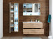 Hochschrank >Bella< in Wildeiche aus Glas - 55x160x30cm (BxHxT)