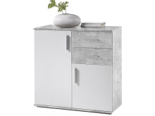 Kommode >Freida< (B/H/T 80 x 82 x 35 cm) in Beton - 80x82x35cm (BxHxT)