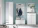 Sitzbank >Suzette< in Weiß aus MDF - 80x43x40cm (BxHxT)