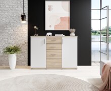 Kommode >Freida< in Sonoma-hell - 120x82x35cm (BxHxT)