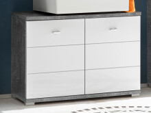 Waschbeckenunterschrank >Peter< in Beton aus MDF -...