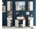 Hochschrank >Peter< in Beton aus MDF - 38x190x30cm (BxHxT)