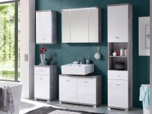Hängeschrank >Peter< in Beton aus MDF - 38x71x23cm (BxHxT)