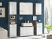 Hängeschrank >Peter< in Beton aus MDF - 38x71x23cm (BxHxT)