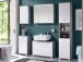 Hängeschrank >Peter< in Beton aus MDF - 38x71x23cm (BxHxT)