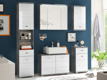 Unterschrank >Peter< in Beton aus MDF - 38x73x30cm (BxHxT)