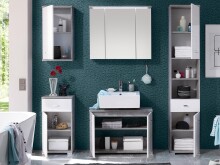 Unterschrank >Peter< in Beton aus MDF - 38x73x30cm (BxHxT)