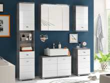 Badezimmer-Set >Peter< in Beton aus MDF -...