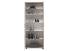 Schuhschrank >Nolana< in Sonoma-Eiche - 70x176x34cm (BxHxT)