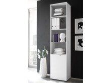 Regal >Suzette< in Weiß aus MDF - 50x216x35cm...