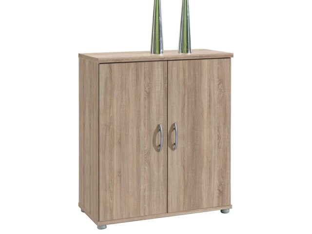 Kommode >Lissy< in Sonoma-Eiche aus Kunststoff - 60x70x30cm (BxHxT)