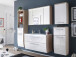 Unterschrank >Tampa< in Sonoma aus Metall - 39x88x31cm (BxHxT)