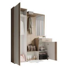 Garderoben-Set >Nessi< in Sonoma-Eiche - 145x184x29cm (BxHxT)