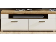 TV-Board >Kathlin< in Weiß/Matt aus Metall -...