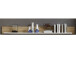 Wohnwand >Kathlin II< in Weiß/Matt aus Metall - 325x205x47cm (BxHxT)