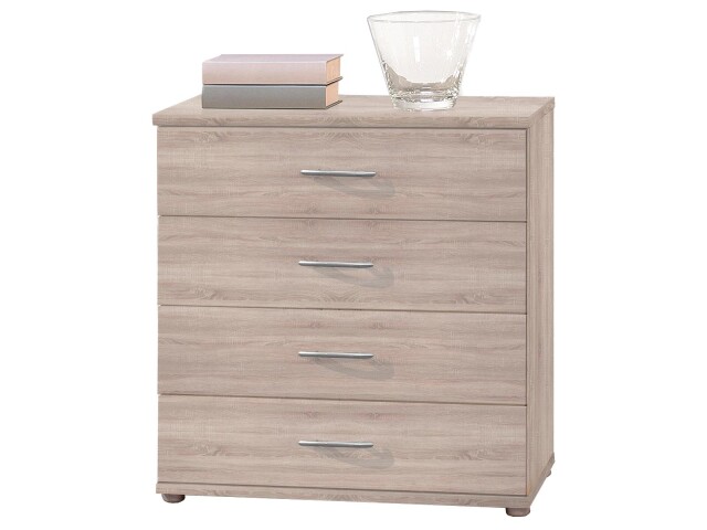 Kommode >Lissy< in Sonoma-Eiche aus Kunststoff - 60x70x30cm (BxHxT)
