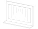 Wandspiegel >Peoria I< in Beton LA - 90,2x61,5x18,5cm (BxHxT)