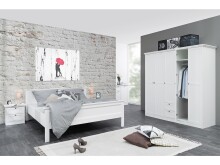 Kleiderschrank >Landsted< in Weiß - 190x200x67cm (BxHxT)