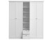 Kleiderschrank >Landsted< in Weiß - 190x200x67cm (BxHxT)