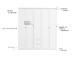 Kleiderschrank >Landsted< in Weiß - 190x200x67cm (BxHxT)