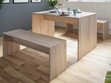 Essgruppe >Bellevue I< (3-teilig) in Sonoma-Eiche -...