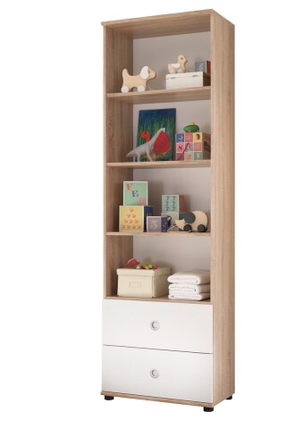Regal >Floris< in Sonoma-Eiche - 60x191x33cm (BxHxT)