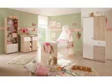 Babybett >Floris< in Sonoma-Eiche - 144x80x82cm (BxHxT)