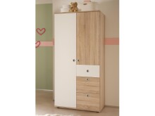 Kleiderschrank >Floris< in Sonoma-Eiche - 90x191x53cm (BxHxT)