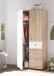 Kleiderschrank >Floris< in Sonoma-Eiche - 90x191x53cm (BxHxT)