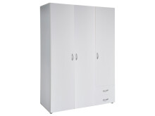 Kleiderschrank >Hamina< in Weiß - 120x177x52cm (BxHxT)