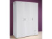 Kleiderschrank >Hamina< in Weiß - 120x177x52cm (BxHxT)