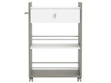 Rollwagen >Baku I< in Basalt aus Kunststoff - 59,4x89,5x39,7cm (BxHxT)