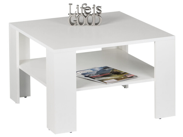 Couchtisch >Randy< in Weiß - 70x44x70cm (BxHxT)