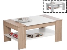 Couchtisch >Ariela I< in Weiß - 100x44x58cm...