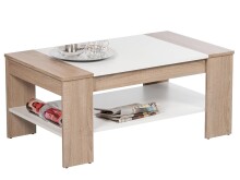 Couchtisch >Ariela I< in Weiß - 100x44x58cm...