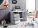 Schreibtisch >Mack< (B/H/T 123 x 76 x 50 cm) in Weiß - 123x76x50cm (BxHxT)