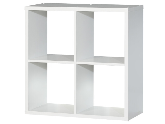 Regal >Wellington< in Weiß - 72.7x72.8x32.9cm (BxHxT)