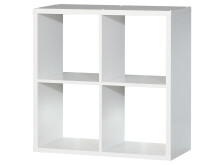 Regal >Wellington< in Weiß - 72.7x72.8x32.9cm (BxHxT)